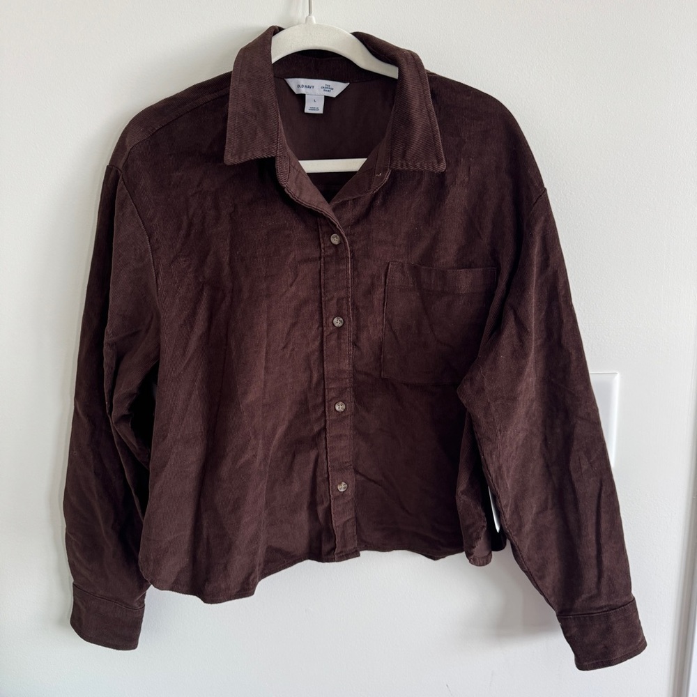 NWT Old Navy The Cropped Shirt